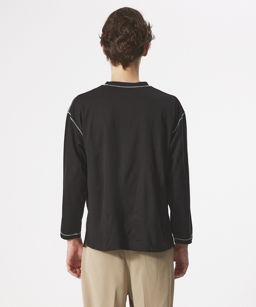 「AH ABAHOUSE」 長袖Tシャツ 48 グリーン メンズ_画像5