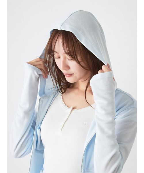 SNIDEL（スナイデル） ジップアップパーカー F グレー レディース