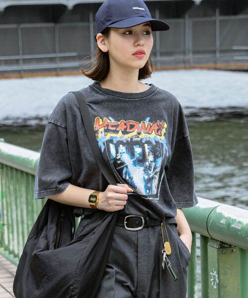 「FFEIN」 半袖Tシャツ MEDIUM グレー メンズ_画像5