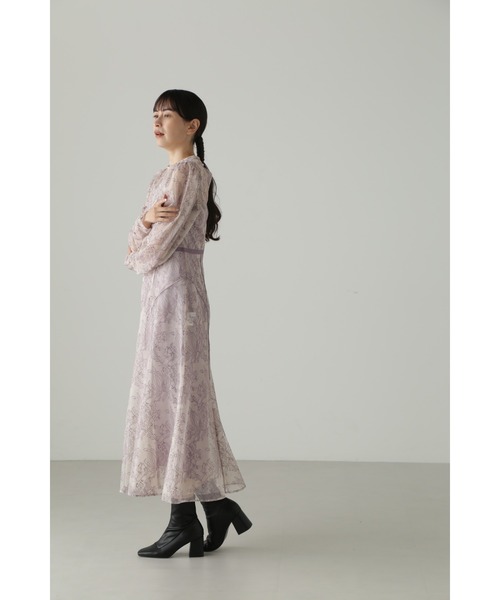 「JILL STUART」 長袖ワンピース 4 ピンク レディース_画像4
