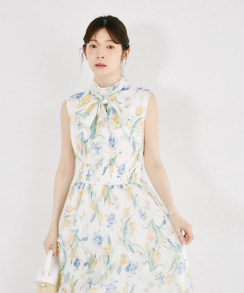 tocco closet（トッコ クローゼット） ワンピース 2WAYボウタイ