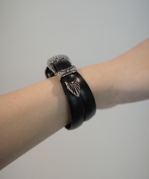 TOGA TOO ブレスレット TOGA TOO Double buckle leather bangle