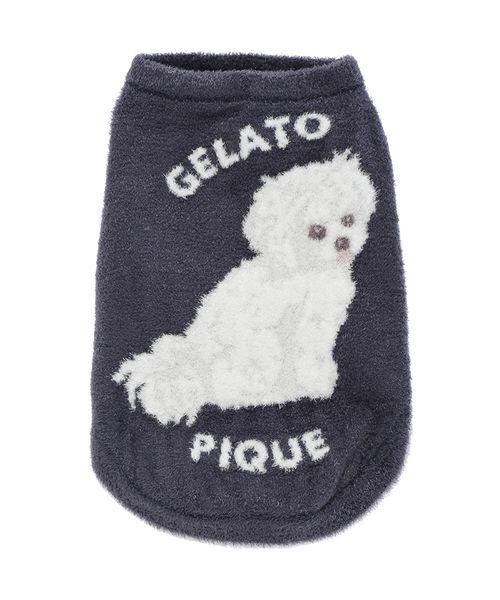 【完売品】 GELATO PIQUEチャコールグレー 犬服 ダウン Mサイズ gelato pique（ジェラートピケ） 犬 服 「CAT＆DOG」スムーズィー