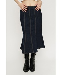 SLY（スライ） ロング スカート TULIP SHAPE DENIM M/SK チューリップ
