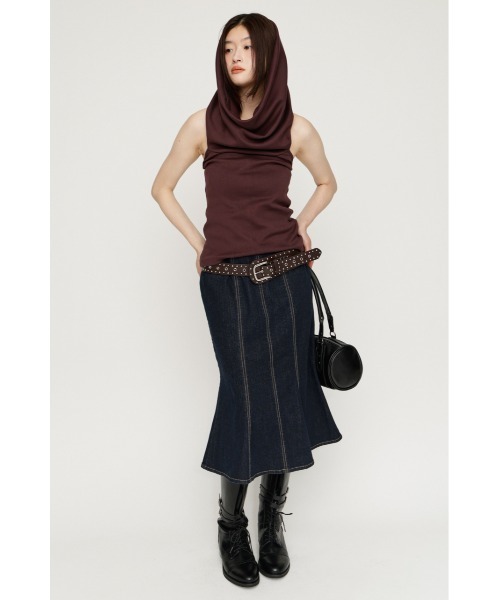 SLY（スライ） ロング スカート TULIP SHAPE DENIM M/SK チューリップ