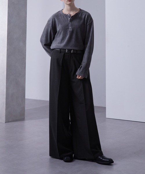 「Loose/ルース」 スラックス X-SMALL ブラック メンズ_画像6