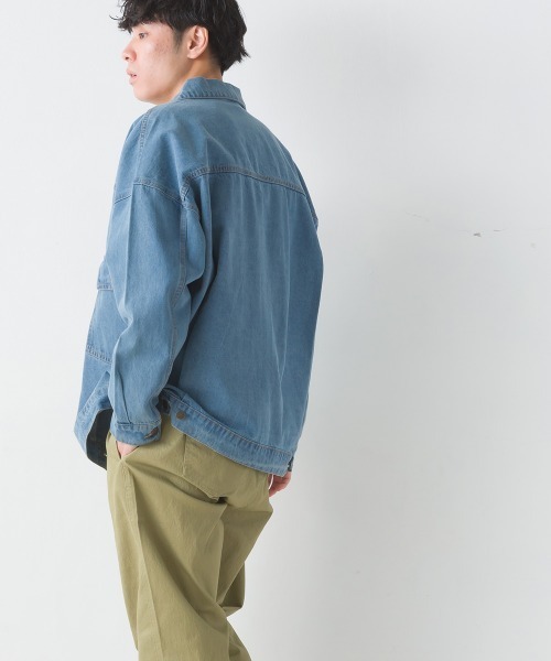 「OMNES」 デニムジャケット MEDIUM ワンウォッシュ レディース_画像7