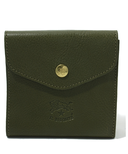 二つ折り財布 財布 IL BISONTE / ORIGINAL LEATHER / ウォレット レディース メンズの画像
