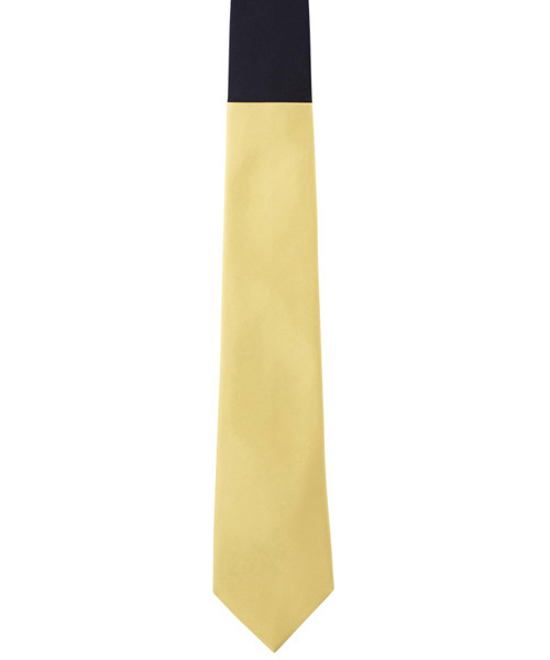 giraffe（ジラフ） ネクタイ バイカラークレリックタイ NAVY×YELLOW