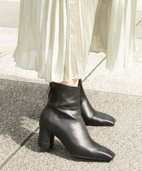 ブーツ バックリボンスクエアトゥショートブーツ Zozotown Paypayモール店 通販 Paypayモール