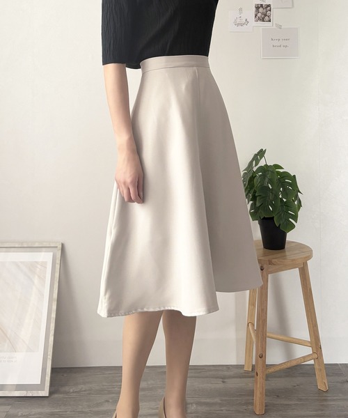 ☆R62145S☆ SPORTMAX ひざ丈フレアスカート mimigrant ひざ丈フレアスカート 無地 sk002-01 ジャージー 裏地