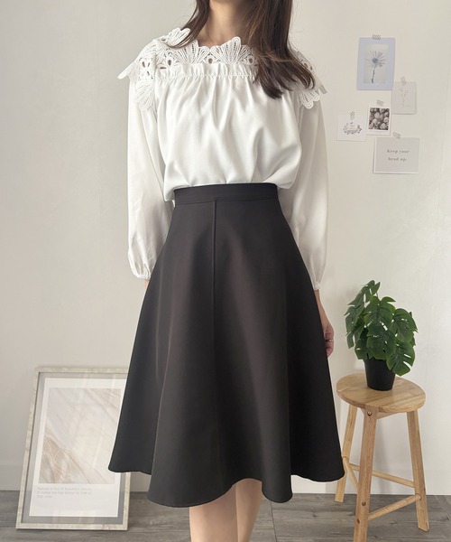 Amulet スカート ひざ丈フレアスカート : ZOZOTOWN Yahoo!店