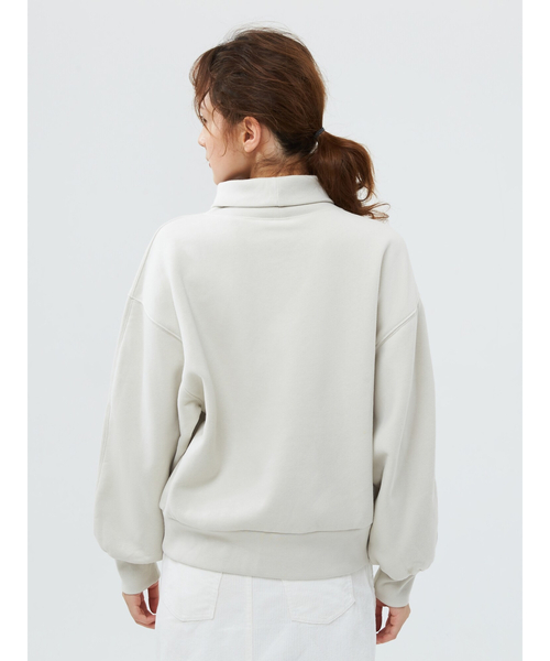 スウェット カーボナイズドフリース ボリュームスリーブ タートルネックTシャツ|ZOZOTOWN |06