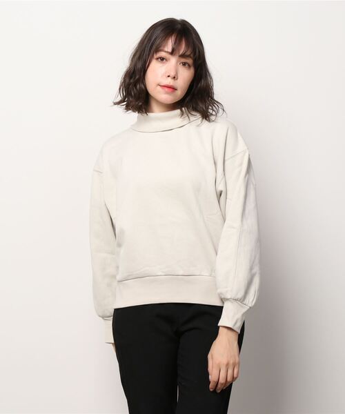 スウェット カーボナイズドフリース ボリュームスリーブ タートルネックTシャツ|ZOZOTOWN |11