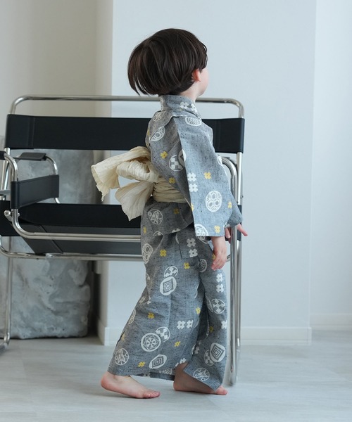 utatane 浴衣 キッズ浴衣3点セット 男の子 utatane×注染工房
