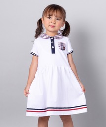 【激安アウトレット!】 MIKI HOUSE 子供服 キッズ 半袖ポロワンピース ワンピース トップス