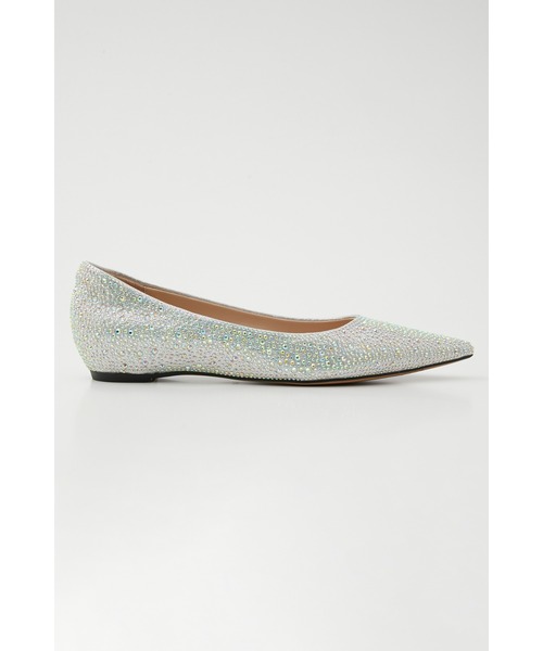 STACCATO モカシン 22.5cmシルバー グリッター ポインテッドトゥ STACCATO モカシン 22.5cmシルバー グリッター ポインテッドトゥ