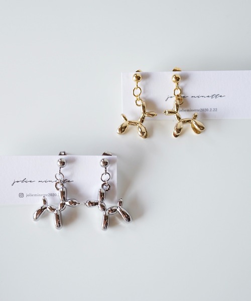 CERCA アレルギー対応 ピアス jolie minette/小さな 犬 レディース