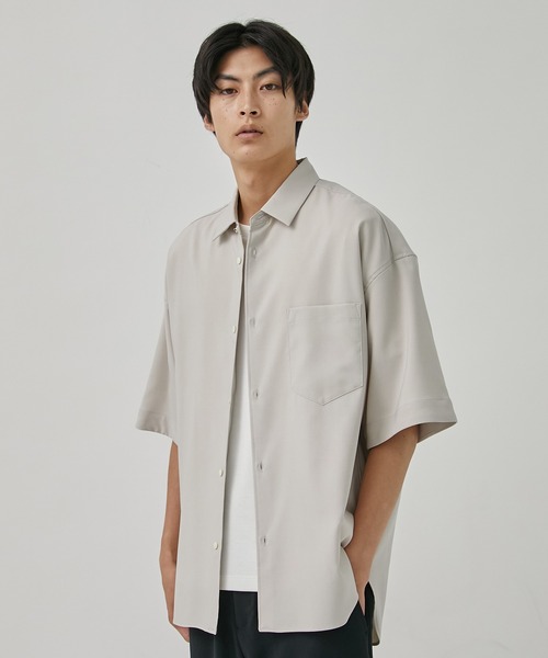 タグ付き パブリックトウキョウ コンフォートリラックスハーフスリーブシャツ PUBLIC TOKYO シャツ コンフォートリラックスハーフスリーブ