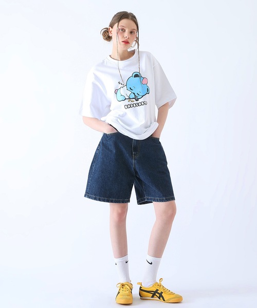 BadBlue tシャツ 「BadBlue 」Baby BadBear Oversized Tee White