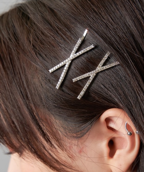 SPINNS ヘアピン ダブルラインストーン : ZOZOTOWN Yahoo!店