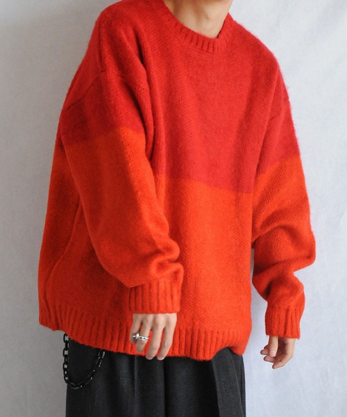 Nilway（ニルウェイ） セーター ニット バイカラーオーバーサイズ