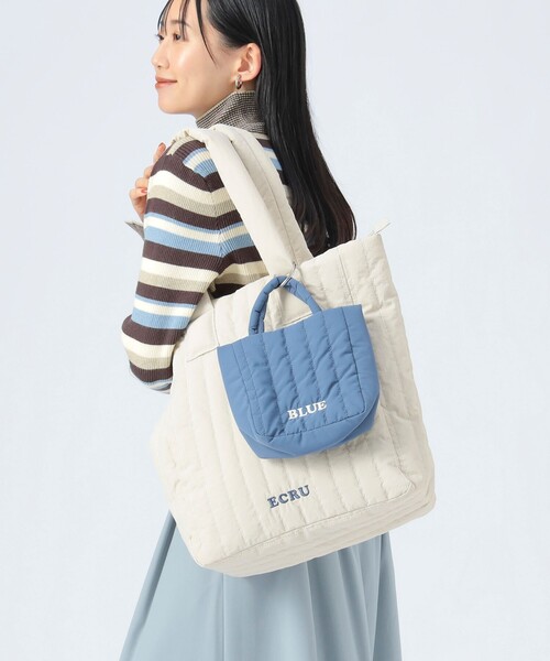 BEAMS HEART トートバッグ 2セット カラー刺繍 バッグ（A4サイズ