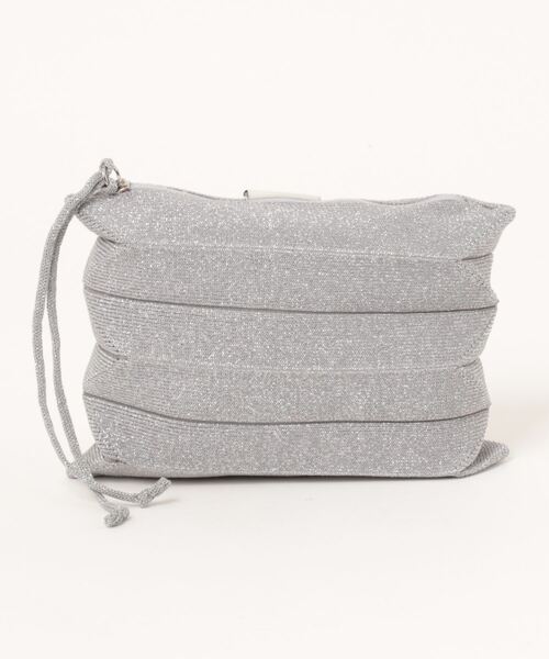 [JOSEPH&STACEY] Lucky Pleats Pouch S Pattern ポーチ Lucky Pleats Pouch S Pattern Clover Beige | JOSEPH AND STACEY