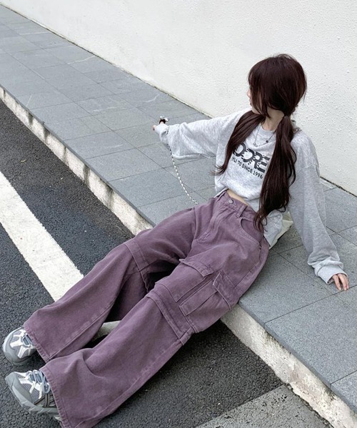 ジーンズ デニム デニムパンツ 「HOOK」for girls アシンメトリー