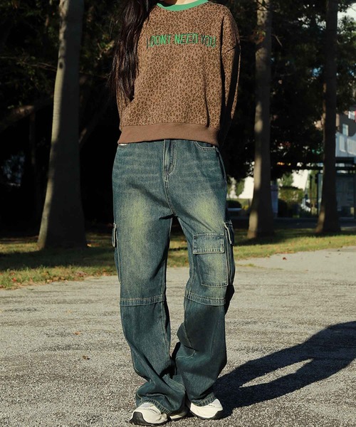 ジーンズ デニム デニムパンツ 「HOOK」for girls アシンメトリー