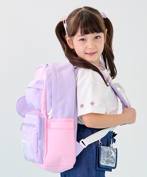 新着 piano mezzo リュック マルチカラーナイロンリュック ポーチつき バッグ