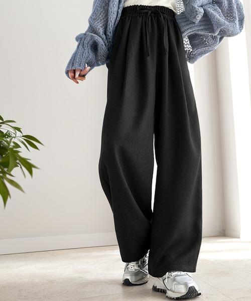 classicalelf パンツ 大人リラックススタイルを仕上げる。ワイド
