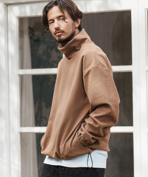 CAMBIO（カンビオ） tシャツ mlt4781-起毛ダンボールニットハイネック