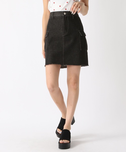 FOREVER21 デニムスカート 「2024SS」カーゴミニデニムスカート
