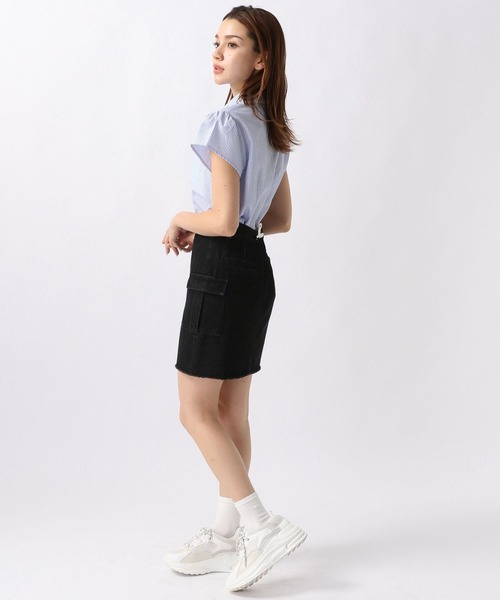 FOREVER21 デニムスカート 「2024SS」カーゴミニデニムスカート