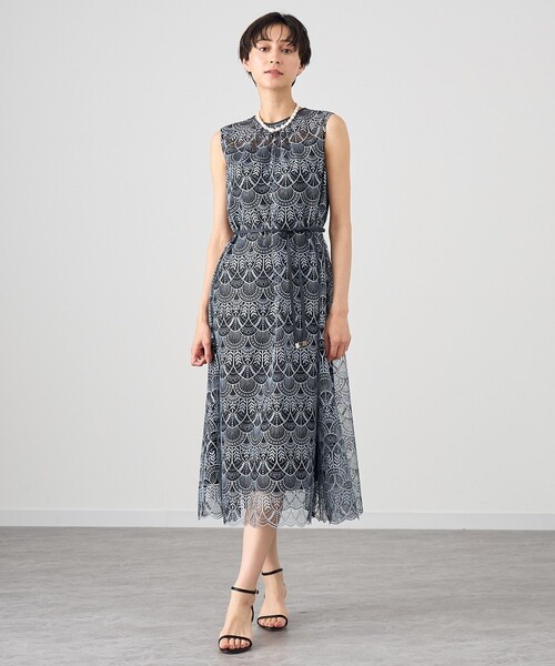 ANAYI（アナイ） ワンピース ラメチュールレーステントライン