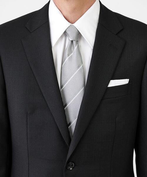 タケオキクチ（TAKEO KIKUCHI）/京都丹後 タッサーバスケット ストライプネクタイ TAKEO KIKUCHI（タケオキクチ） ネクタイ 「京都丹後」タッサー