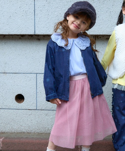 HAKKA KIDS（ハッカキッズ） スカート ラメチュールスカート キッズ