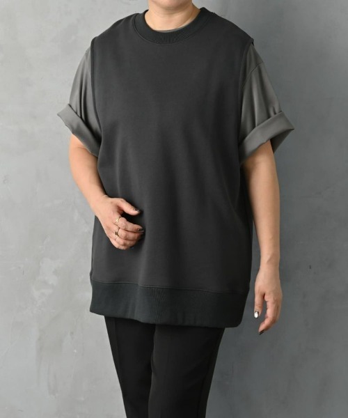 tシャツ 「BLK001」スムースオーバーＴシャツ レディース
