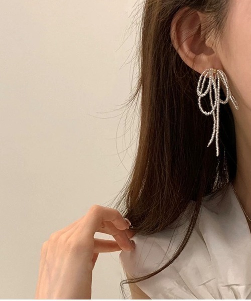 リボンピアス | ファッション通販サイト NUGU