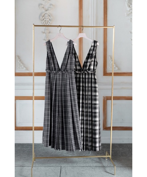 Her lip to ジャンパースカート Classic Plaid Jumper Dress