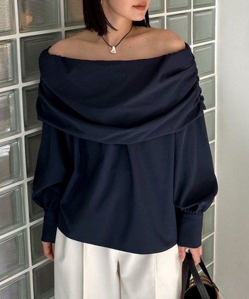 DOUX ARCHIVES（ドゥアルシーヴ） ブラウス シャツ オフショル2way