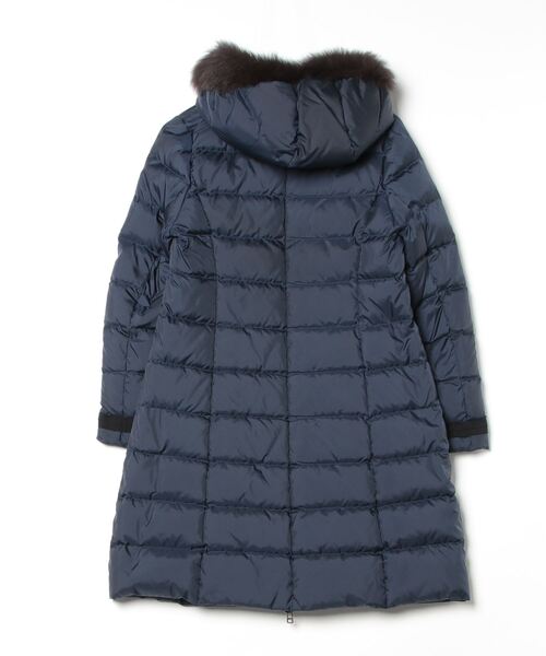 LANVIN en Bleu ダウンコート　ダウンジャケット　36 LANVIN en Bleu 「LANVIN Bleu」 ダウンコート 36 ネイビー レディース