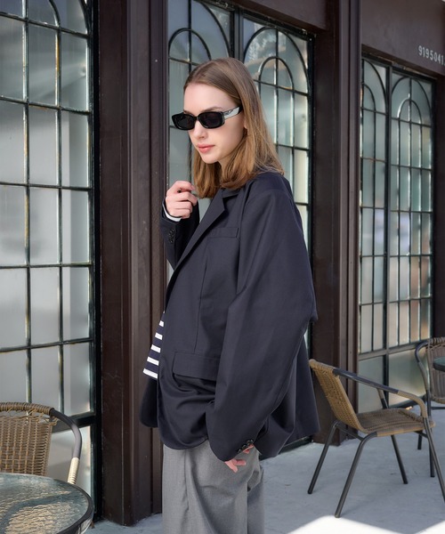 Regen Glanz テーラードジャケット ブラック　M Regen Glanz ジャケット テーラードジャケット tailored jacket