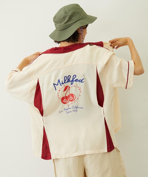 ブラウス シャツ CHERRIES BOWLING SHIRTS レディース