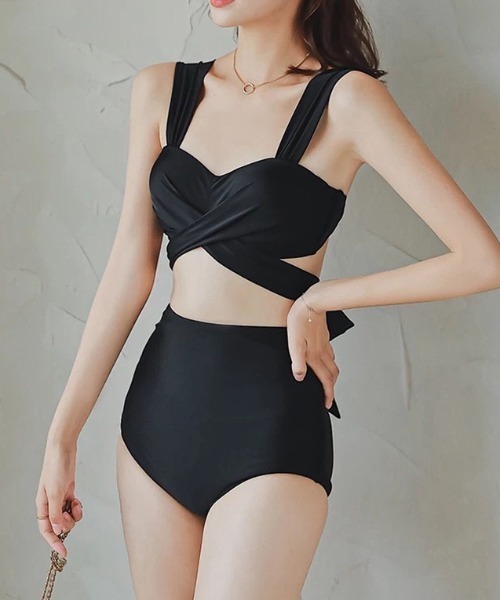 Lelli Swim リボンビキニ Sサイズ ブラック チュールリボンビキニ水着[sw940] | レディースファッション通販