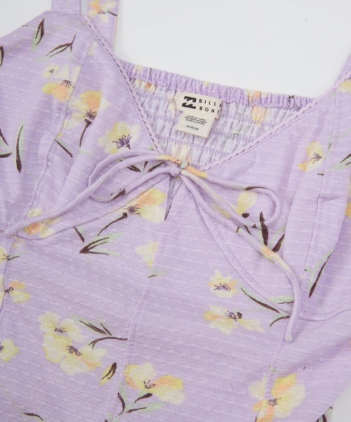 タンクトップ ノースリーブ BILLABONG レディース 「TROPICAL HIGHS」 MONET KT TNK タンクトップ 「2025年春夏 BILLABONG タンクトップ ノースリーブ レディース 「TROPICAL
