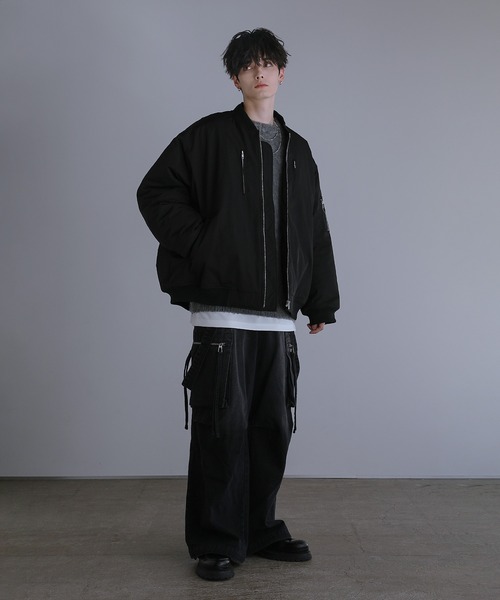 「LILL」 ブルゾン L ブラック メンズ_画像6