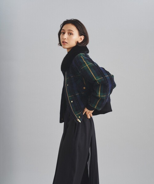 GRACE CONTINENTAL（グレースコンチネンタル） ブルゾン 36 ネイビー