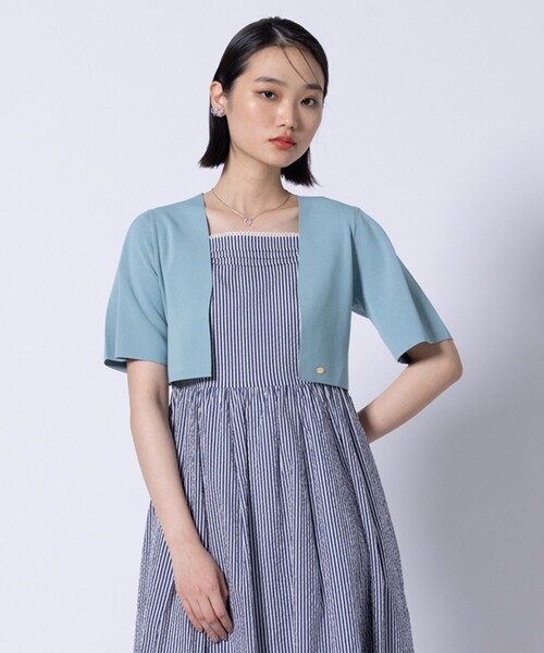 カーディガン CREAPE BOLERO ボレロ レディース